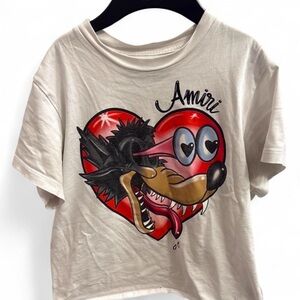 Amiri Kids White Graphic T-Shirt